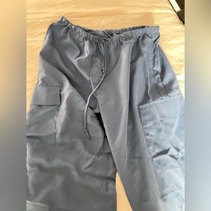 blue / gray nurses scrub pants